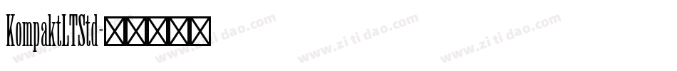 KompaktLTStd字体转换