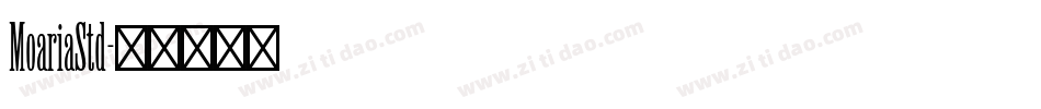 MoariaStd字体转换