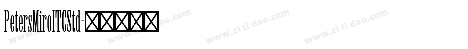PetersMiroITCStd字体转换