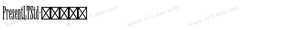 PresentLTStd字体转换