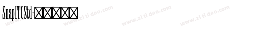 SnapITCStd字体转换