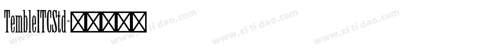 TembleITCStd字体转换