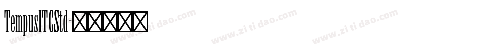 TempusITCStd字体转换