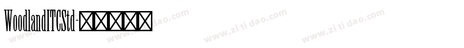 WoodlandITCStd字体转换
