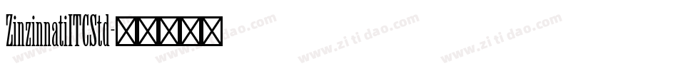 ZinzinnatiITCStd字体转换
