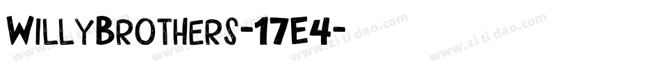 WillyBrothers-17E4字体转换