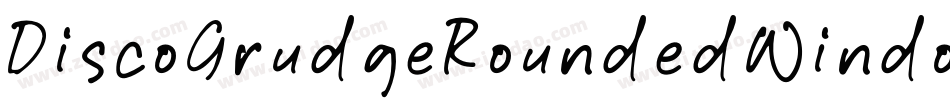 DiscoGrudgeRoundedWindowMedium-WKvV字体转换