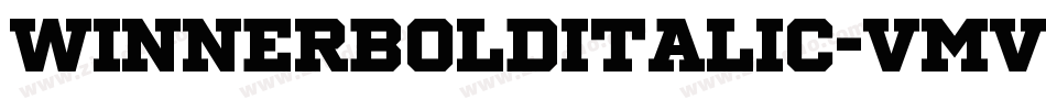 WinnerBoldItalic-vmvJ7字体转换