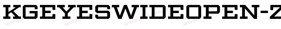 KgEyesWideOpen-Z29J字体转换