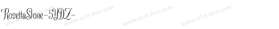 RosettaStone-5YDZ字体转换