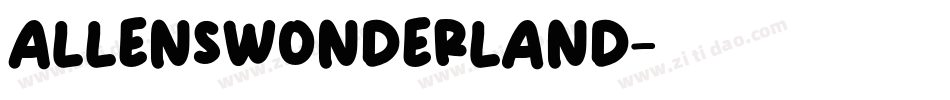 AllensWonderland字体转换