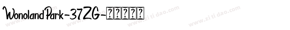 WonolandPark-37ZG字体转换