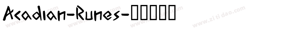 Acadian-Runes字体转换