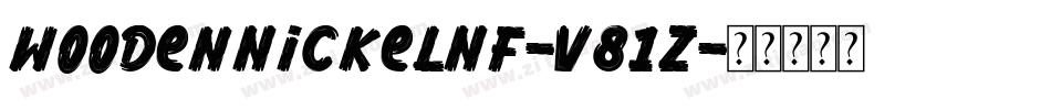 WoodenNickelNf-V81z字体转换