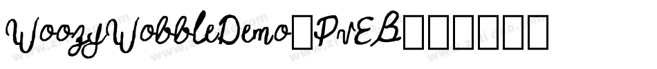 WoozyWobbleDemo-PvEB字体转换