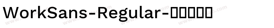 WorkSans-Regular字体转换