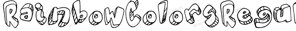RainbowColorsRegular-yaq2字体转换