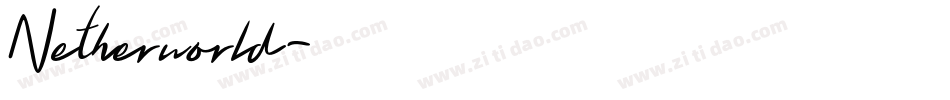 Netherworld字体转换