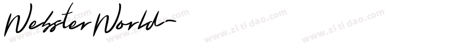 WebsterWorld字体转换