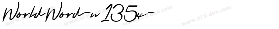 WorldWord-w135x字体转换