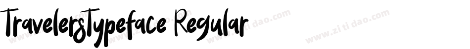 TravelersTypeface-Regular字体转换