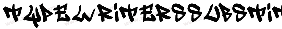 TypeWritersSubstitute-Black字体转换