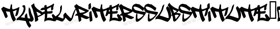 TypeWritersSubstitute-Oblique字体转换