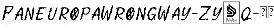 PaneuropaWrongWay-Zy6q字体转换