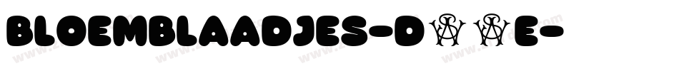 BloemBlaadjes-d13E字体转换