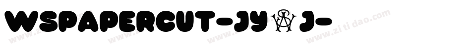 WsPaperCut-jy2j字体转换