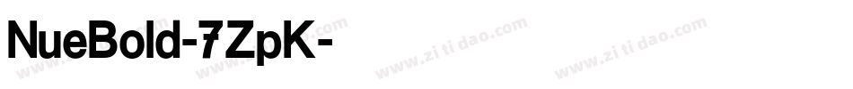 NueBold-7ZpK字体转换