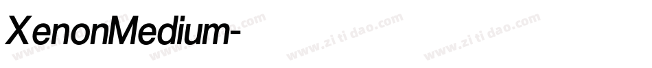 XenonMedium字体转换