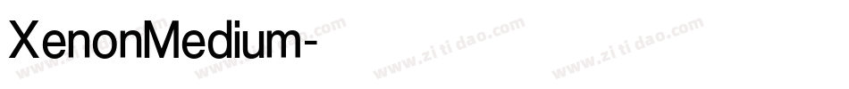 XenonMedium字体转换