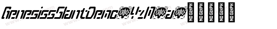 GenesissSlantDemo-YzM5a字体转换