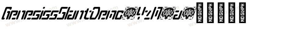 GenesissSlantDemo-YzM5a字体转换