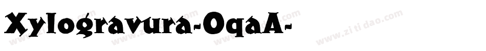 Xylogravura-OqaA字体转换