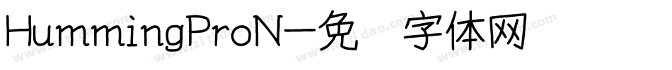 HummingProN字体转换