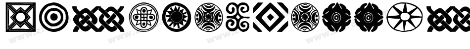 AfricanPattern字体转换