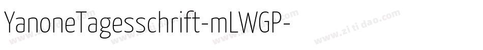 YanoneTagesschrift-mLWGP字体转换