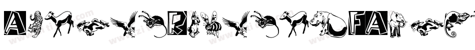 AfrikaRockartFAnimals1Regular-rvPx字体转换