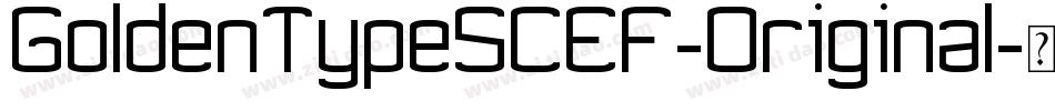 GoldenTypeSCEF-Original字体转换
