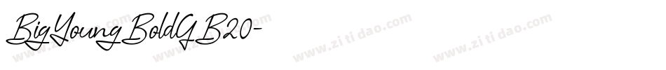 BigYoungBoldGB20字体转换