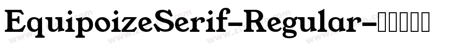 EquipoizeSerif-Regular字体转换