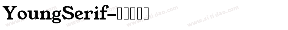 YoungSerif字体转换