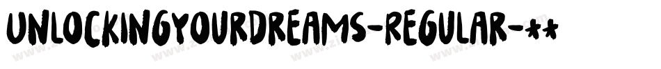 UnlockingYourDreams-Regular字体转换