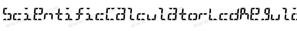 ScientificCalculatorLcdRegular-Kn7X字体转换