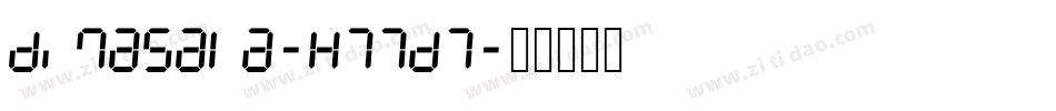 Dimasala-K77D7字体转换