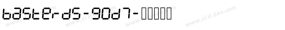 Basterds-90D7字体转换