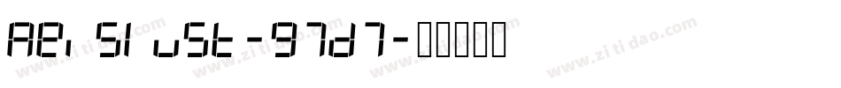 Reislust-97D7字体转换