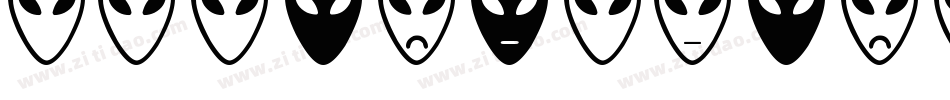 AlienFacesSt-q5al字体转换